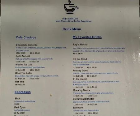 G's High Street Café