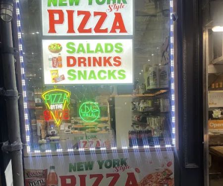 New York pizza and snacks