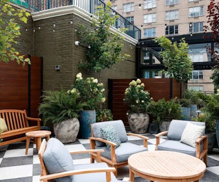 Vintage Green Rooftop
