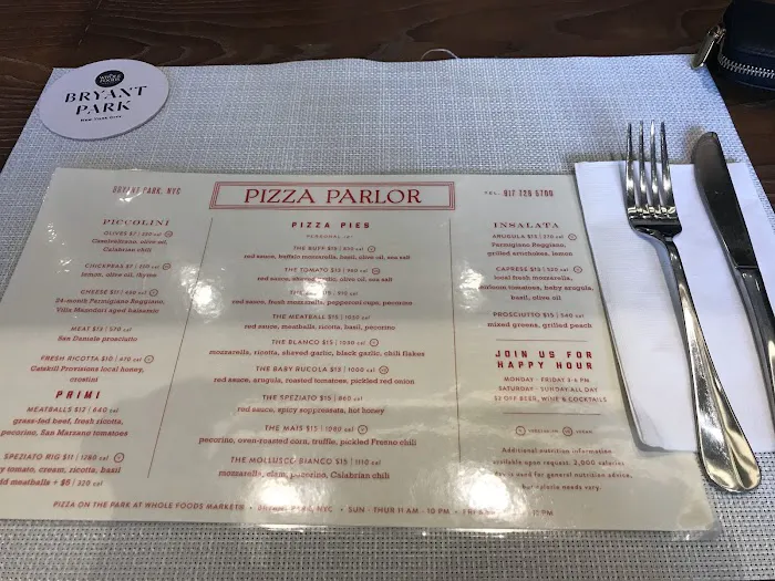 Bryant Park Pizza Picture 6