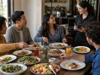 Shared Brunch Plates: Set Portions, Utensils, and Allergy Boundaries