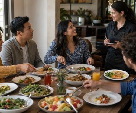 Shared Brunch Plates: Set Portions, Utensils, and Allergy Boundaries