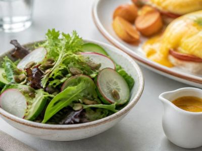 Brunch Side Salad: Greens, Dressing, and Balance