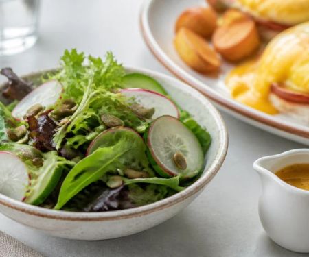Brunch Side Salad: Greens, Dressing, and Balance