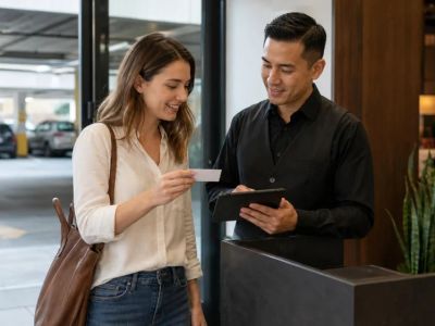 Restaurant Parking Validation: Check Time, Garage, and Receipt
