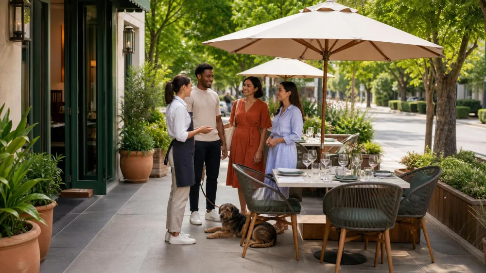 Restaurant Outdoor Seating: Check Shade, Noise, Pets, and Service