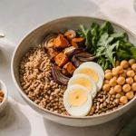 Brunch Grain Bowl: Base, Protein, Crunch, and Dressing