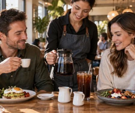 Brunch Coffee Order: Roast, Milk, and Meal Timing