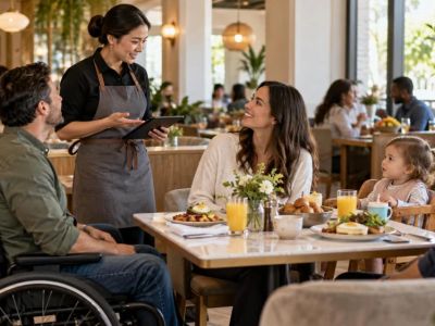 Brunch Seating Request: Noise, Mobility, and Table Space