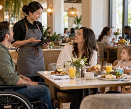 Brunch Seating Request: Noise, Mobility, and Table Space