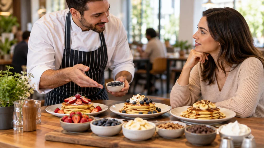 Brunch Pancake Order: Texture, Toppings, and Allergens