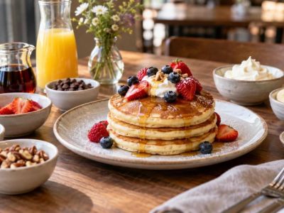 Pancake Topping Order: Portions, Allergens, and Sides