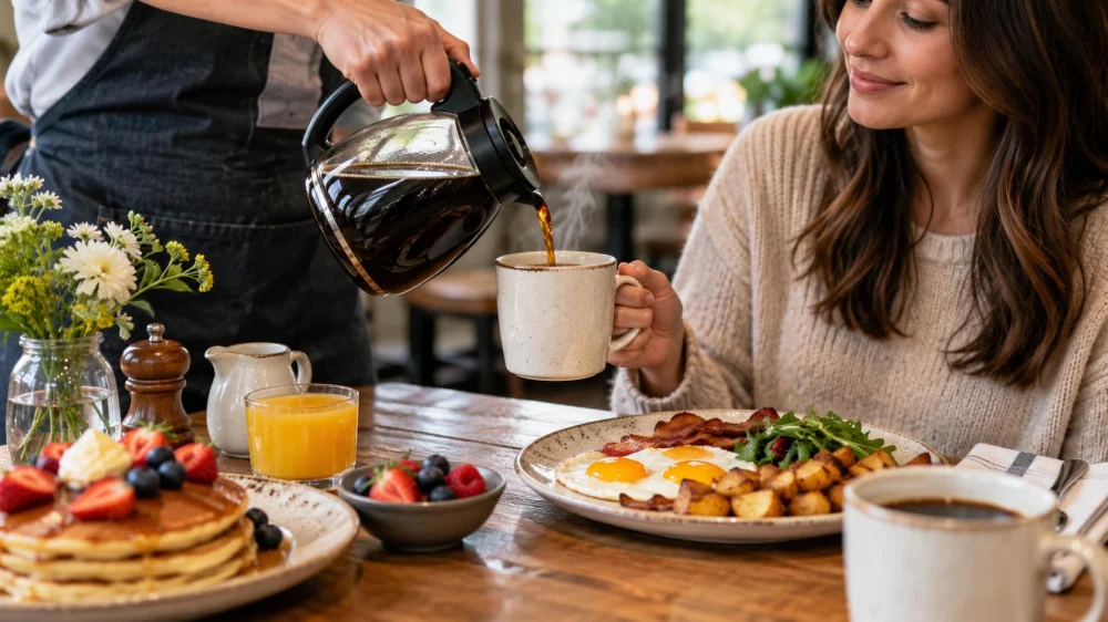 Brunch Coffee Refill: Roast, Strength, and Service Timing