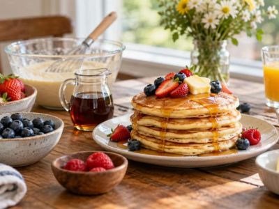 Brunch Pancake Order: Batter, Toppings, and Sweetness