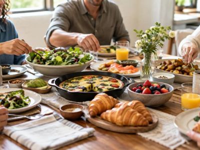 Brunch Table Sharing Plan: Space, Portions, and Allergens