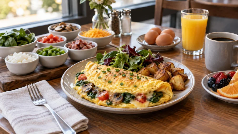 Brunch Omelette Order: Fillings, Doneness, and Allergens