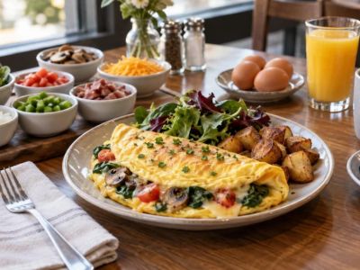 Brunch Omelette Order: Fillings, Doneness, and Allergens