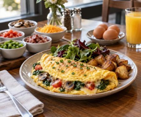 Brunch Omelette Order: Fillings, Doneness, and Allergens