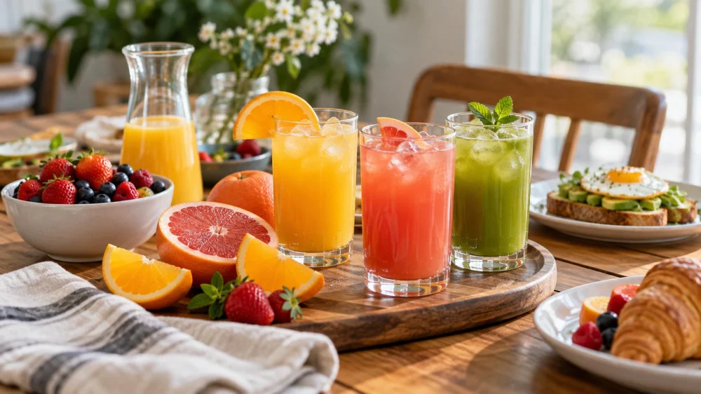 Brunch Juice Order: Fruit, Ice, Portions, and Added Sugar