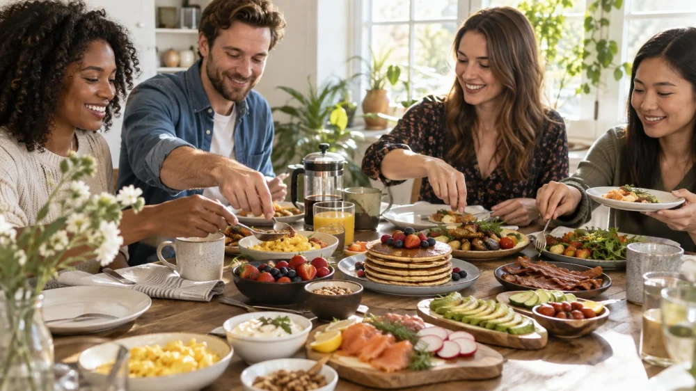 Brunch Shared Plates: Portions, Allergens, and Table Pace
