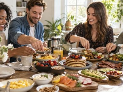 Brunch Shared Plates: Portions, Allergens, and Table Pace